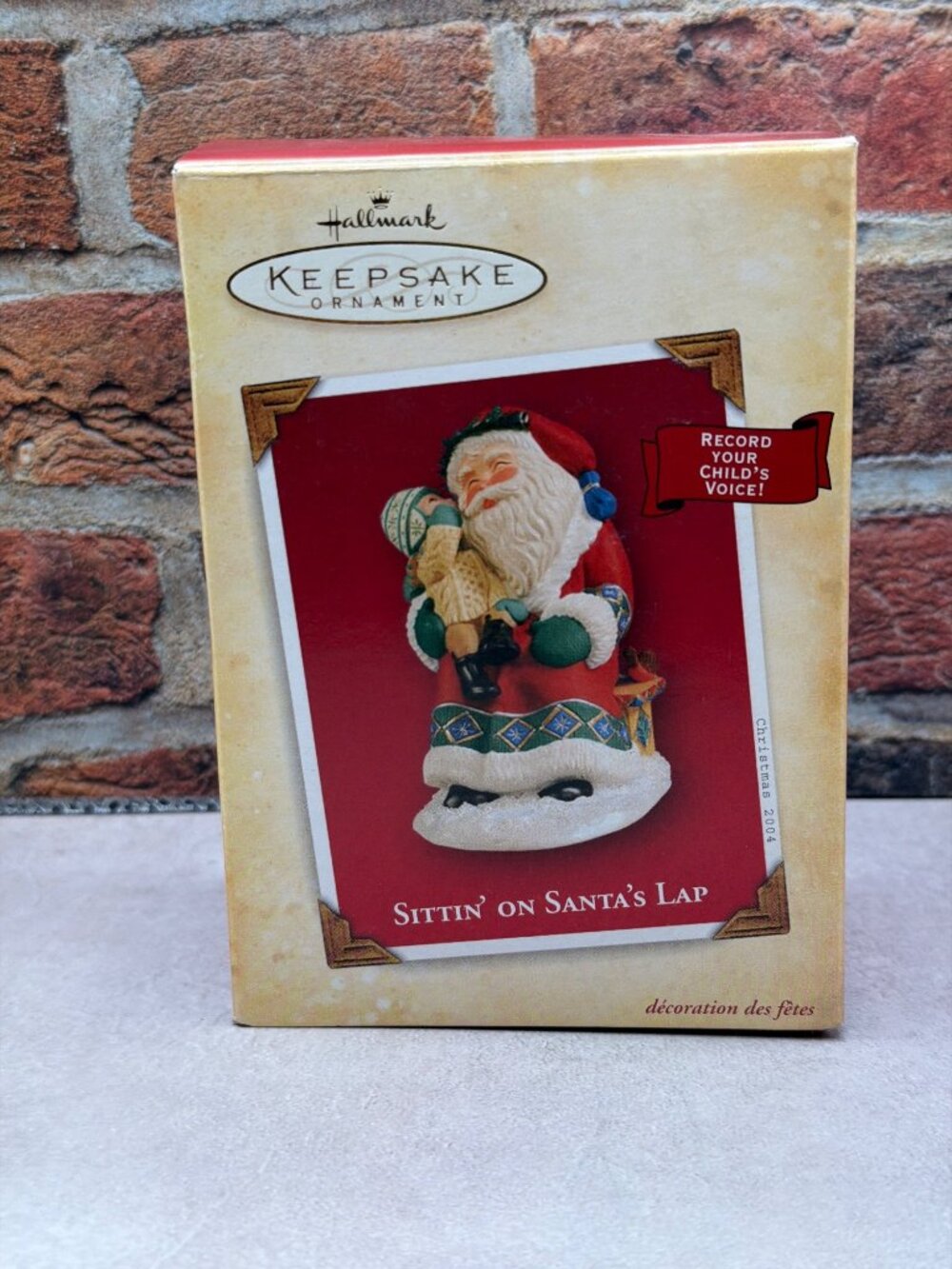 Hallmark Keepsake Ornament Sittin On Santas Lap 2004